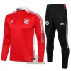 FC Bayern München Trainings Sweatshirt Pak Quarter-zip 2022-23 Rode - Kids